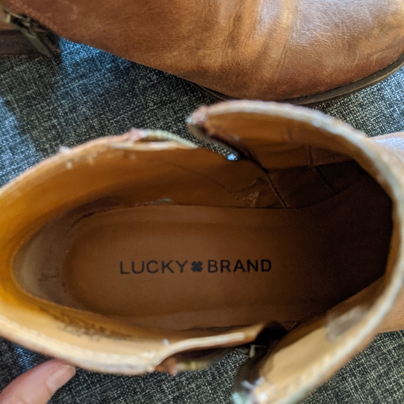 Lucky Brand cognac booties - Picture 3 of 6